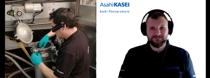 Asahi Photoproducts presenta la prima installazione da remoto con smart glass