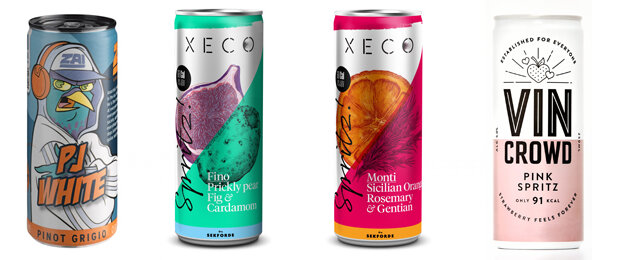 Il mercato dei vini in lattina