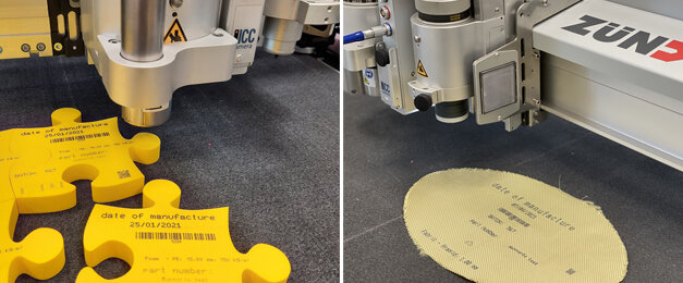 Zund digitalizza la marcatura con la testa di stampa inkjet integrabile con i plotter da taglio