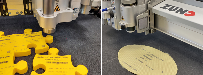 Zund digitalizza la marcatura con la testa di stampa inkjet integrabile con i plotter da taglio