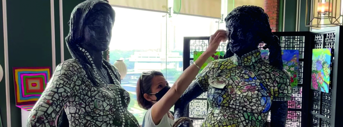 La presidenza della Fondazione IM Group espone sculture dell’unità per dare speranza globale e aiutare i bambini bisognosi