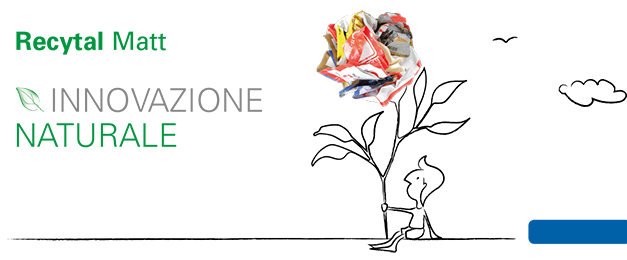 Polyedra lancia la nuova patinata riciclata Recytal Matt prodotta da Lecta