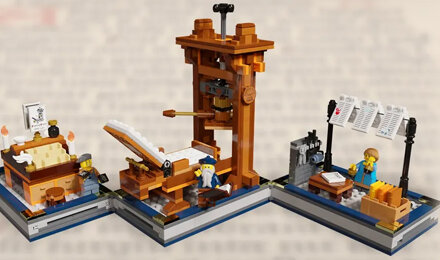 Tributo a Gutenberg, sotto forma di Lego