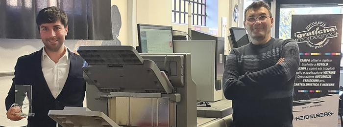 Grafiche Morbegnesi festeggia il nuovo anno con una nuova digitale Heidelberg Versafire 5 colori