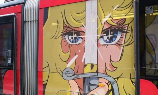 Lady Oscar sotto il Duomo di Milano