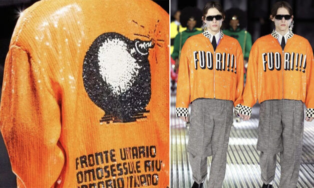 La rivista FUORI! è finita dentro una sfilata di Gucci