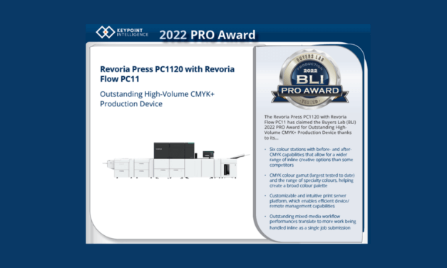 Fujifilm Revoria Press PC1120 conquista il Buyers Lab 2022 Pro Award