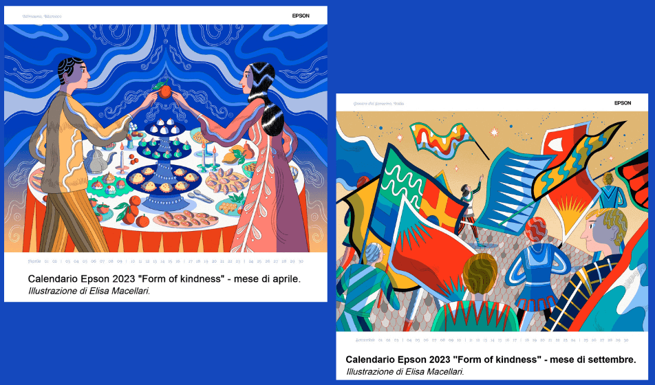 Il Calendario Epson 2023 celebra la gentilezza