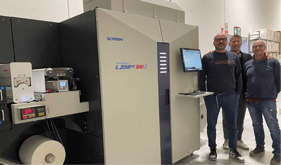 Maestri Etichette passa al’inkjet con Screen Truepress Jet L350UV SAI E