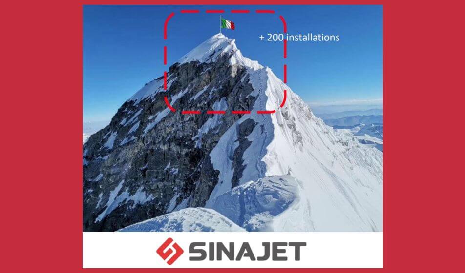 Forgraf celebra la 200ª installazione Sinajet in Italia