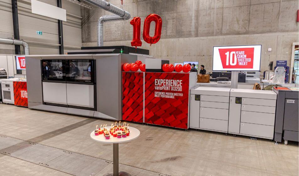 Canon: 10 anni di inkjet a foglio