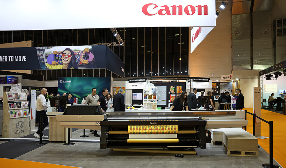 Canon a Fespa con gli ultimi sviluppi tecnologici nel wide format