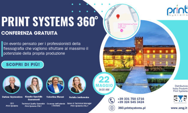 SMG è coorganizzatore dell’esclusivo evento flexo Print Systems 360° – Italy