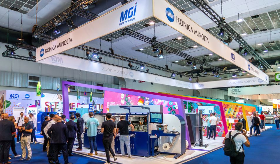 Etichette distintive con la tecnologia Konica Minolta a Labelexpo 2025
