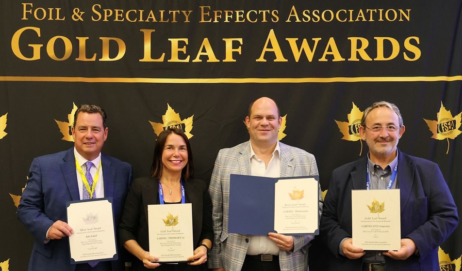 Cartes vince 5 volte al Gold Leaf Awards di Chicago