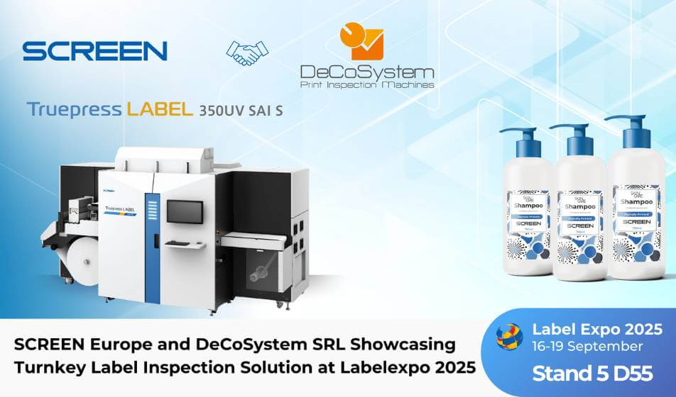 SCREEN Europe e DeCoSystem SRL presentano una soluzione di ispezione etichette