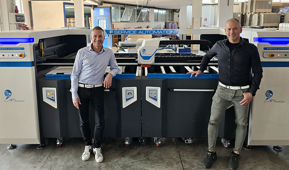 Sinergia sceglie il plotter d’incollaggio Phoenix di F Service Automation