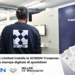 Una SCREEN Truepress JET 520NX per la stampa digitale di quotidiani
