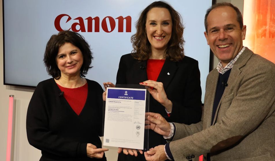 Canon Italia ottiene la Certificazione per la Parità di Genere UNI/PdR 125:2022