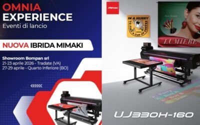 Bompan Omnia Experience: l’evento per il lancio di Mimaki UJ330H-160