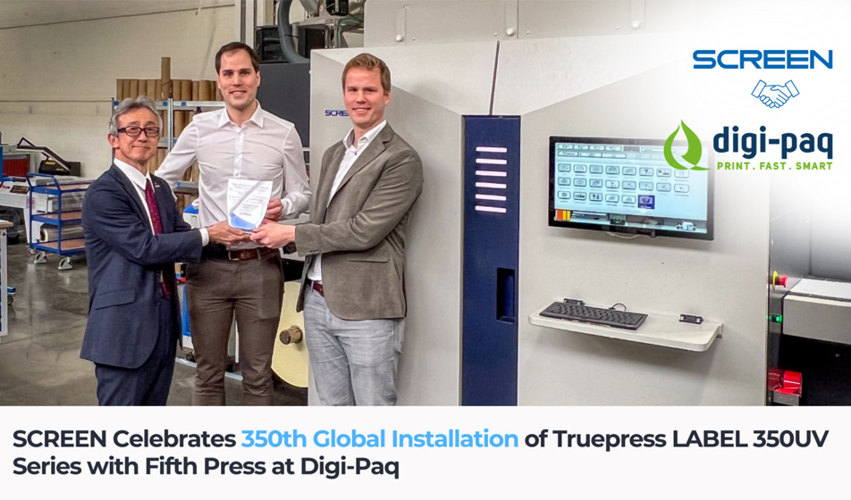 SCREEN Truepress LABEL 350UV raggiunge la 350ª installazione