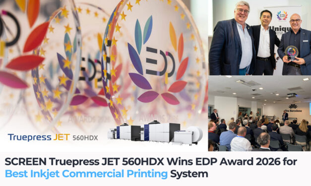 SCREEN Truepress JET 560HDX vince l’EDP Award 2026