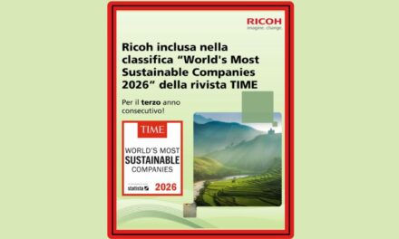 Ricoh tra le aziende più sostenibili al mondo